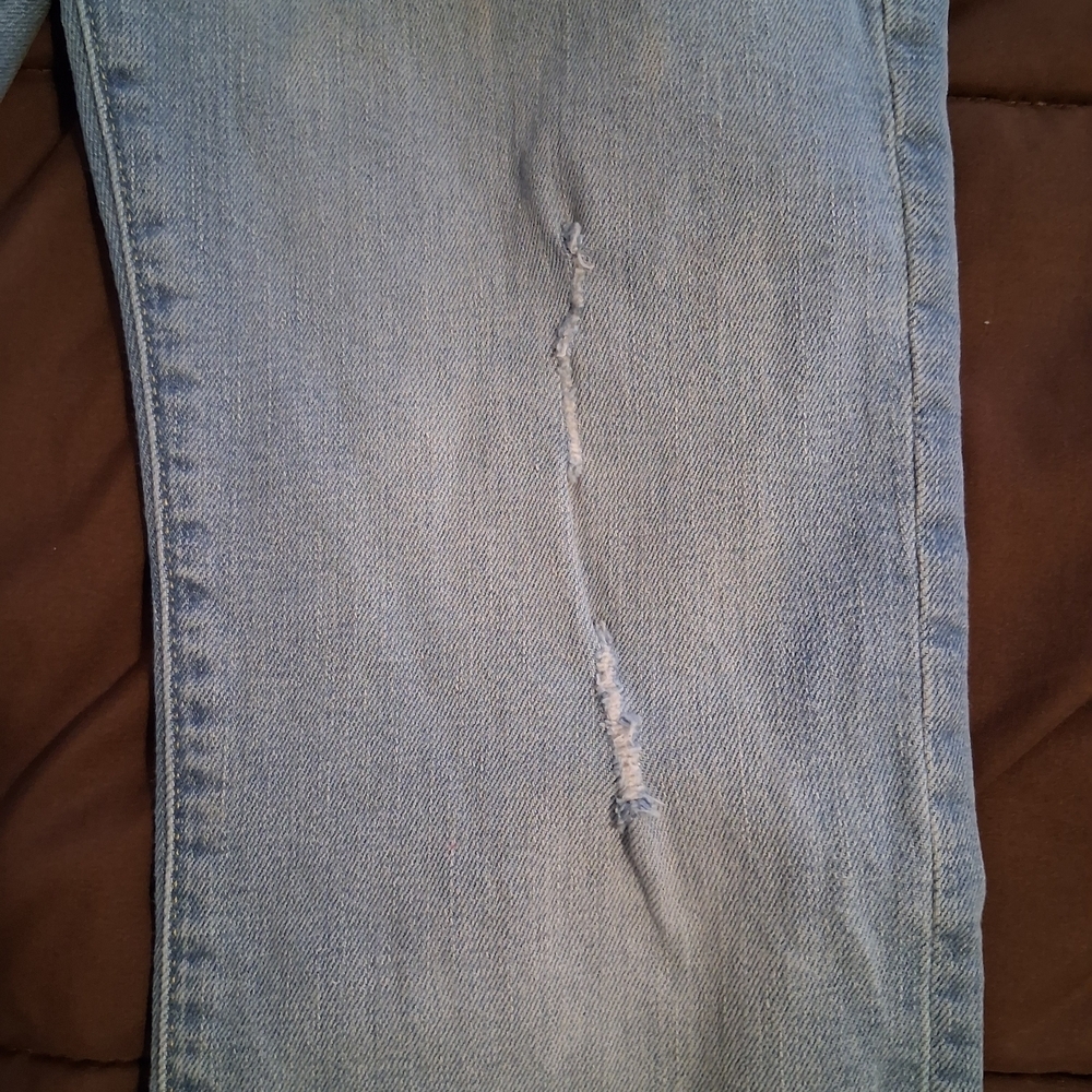Old Navy Womans Faded Blue Straight Leg Jeans. Size 16 - Picture 7 of 8